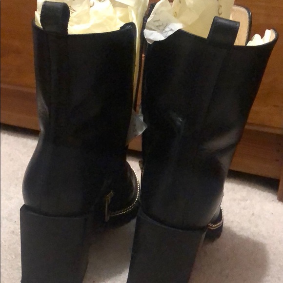 RON WHITE Italian leather boots. WORN TWICE! - Picture 4 of 6